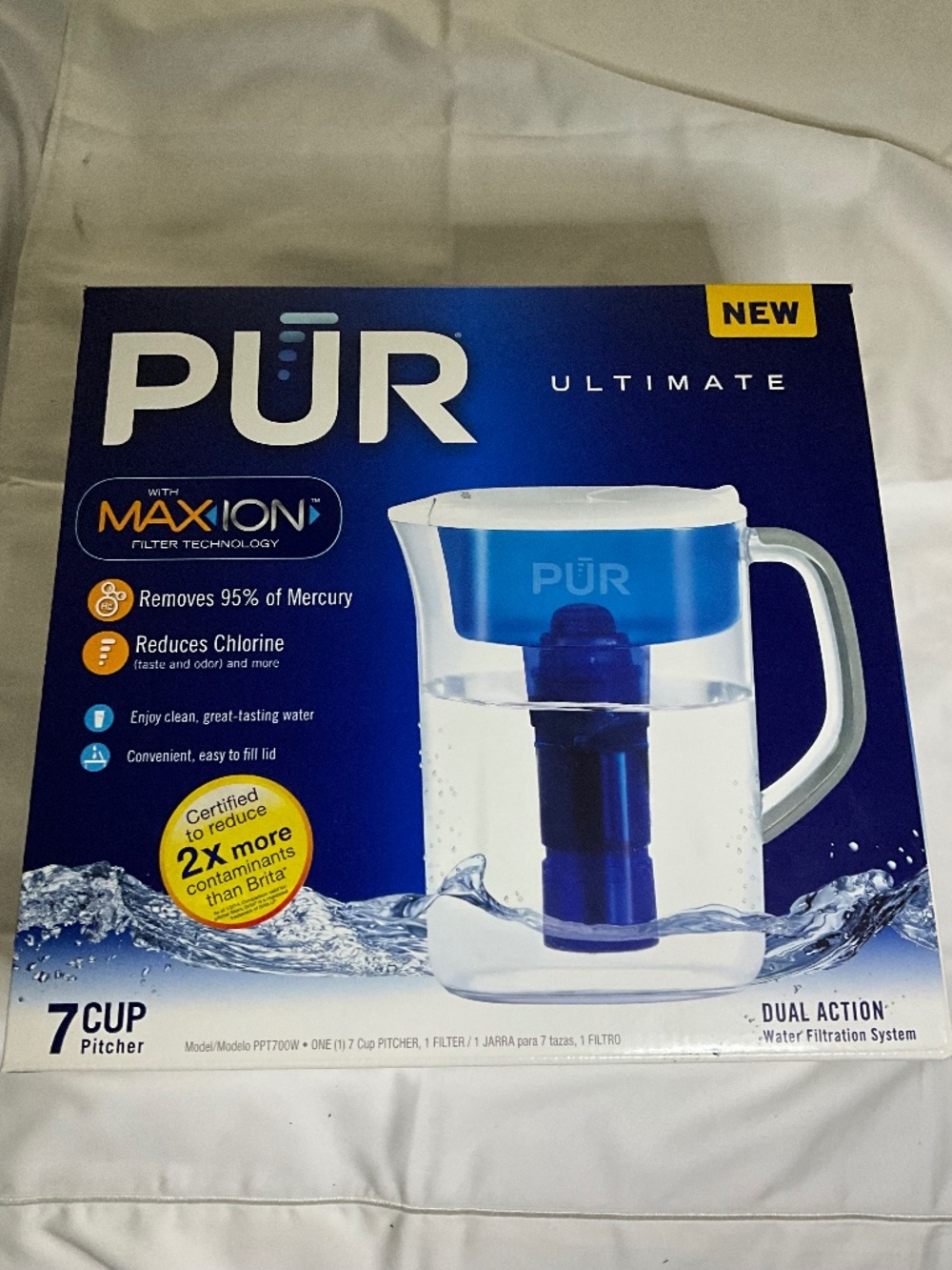 PUR 7-Cup Ultimate Water Pitcher Filtration System - Brand New In Box - Picture 1 of 9